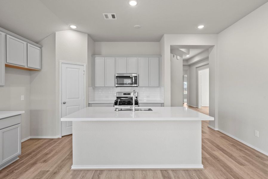 Furnished interior view inside a new home in The Trails, New Caney (Image 7).