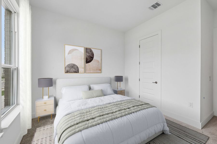Furnished interior view inside a new home in Easton Park, Austin (Image 19). Furnished interior view inside a new home in Easton Park, Austin (Image 19).