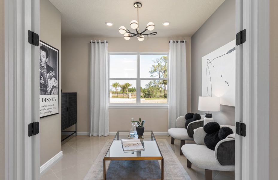 Furnished interior view inside a new home in Del Webb at Viera, Melbourne (Image 4).