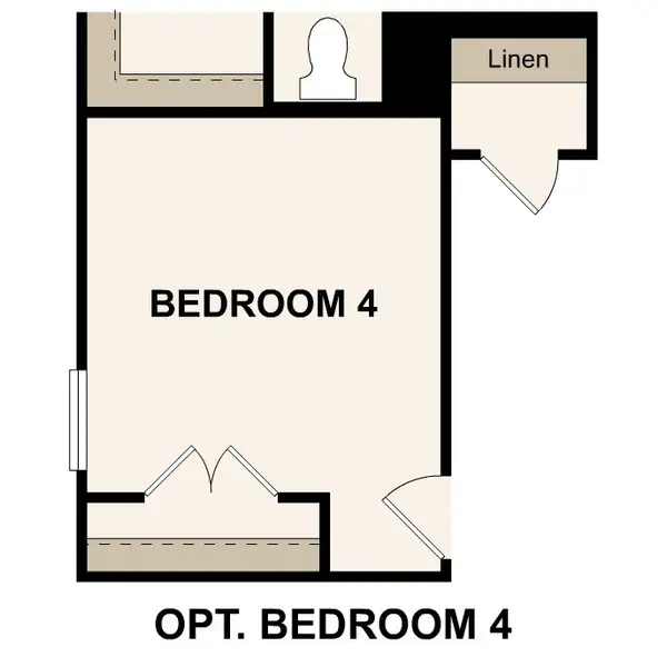 2D floor plan layout for the Oak by Century Communities in Maple Heights, Porter, TX (Image 5).