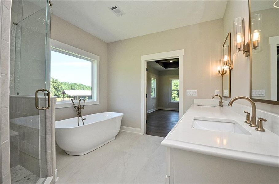 Furnished interior view inside a new home in , Monroe (Image 10). Furnished interior view inside a new home in , Monroe (Image 10).