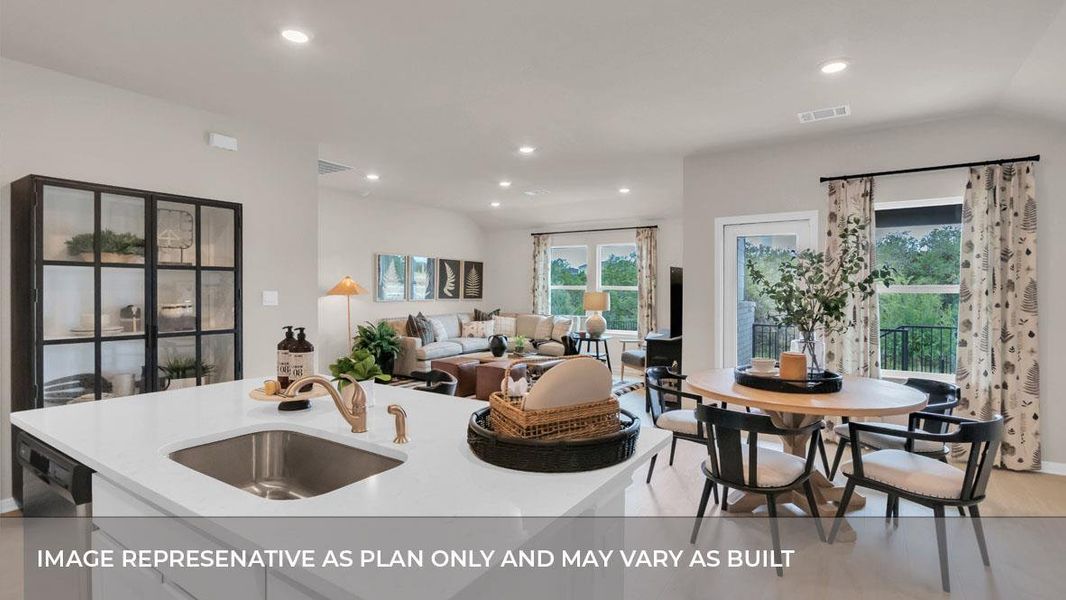 Furnished interior view inside a new home in Thunder Rock, Marble Falls (Image 16).
