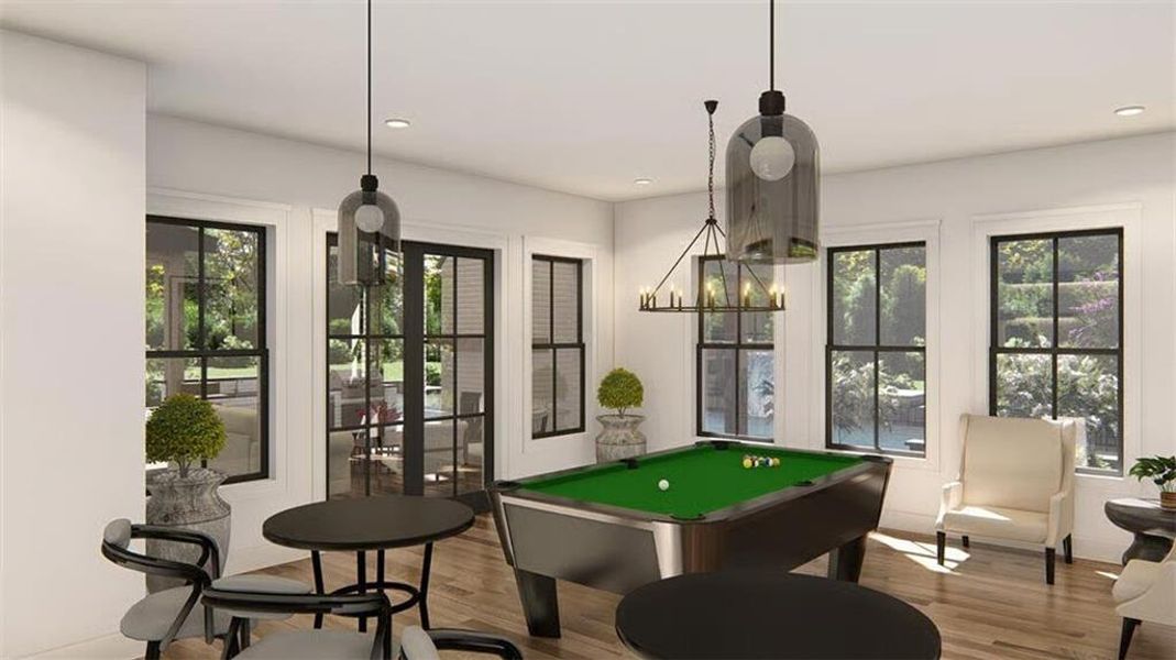 Furnished interior view inside a new home in , Woodstock (Image 36).