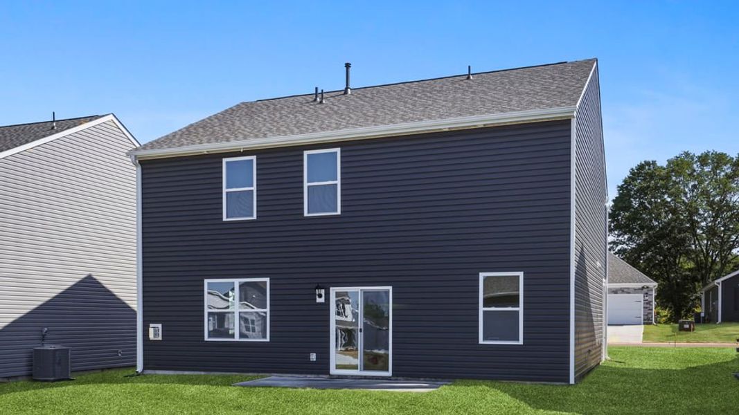 Exterior details and patio area of a home in Spring Ridge, Anderson (Image 3).