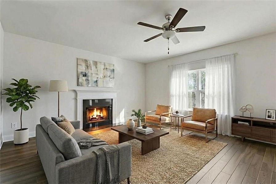 Furnished interior view inside a new home in , Dallas (Image 5).