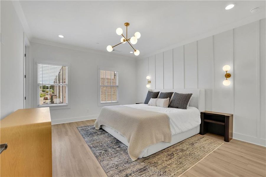 Furnished interior view inside a new home in Skyview On Broad, Sugar Hill (Image 39).