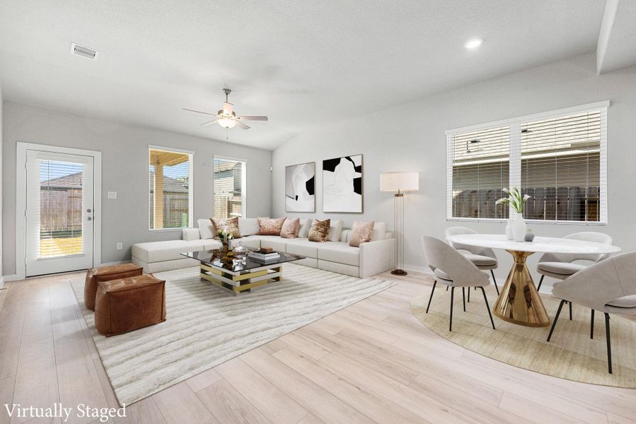 Furnished interior view inside a new home in Sundance Cove - Premier Series, Crosby (Image 6).