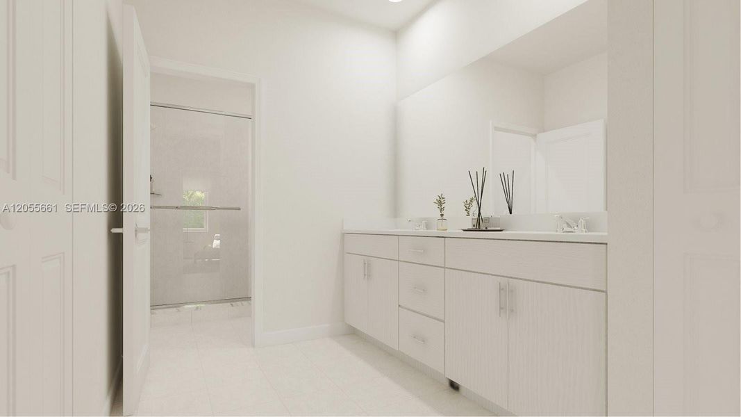 Furnished interior view inside a new home in Wildwood Groves, Miami (Image 11).