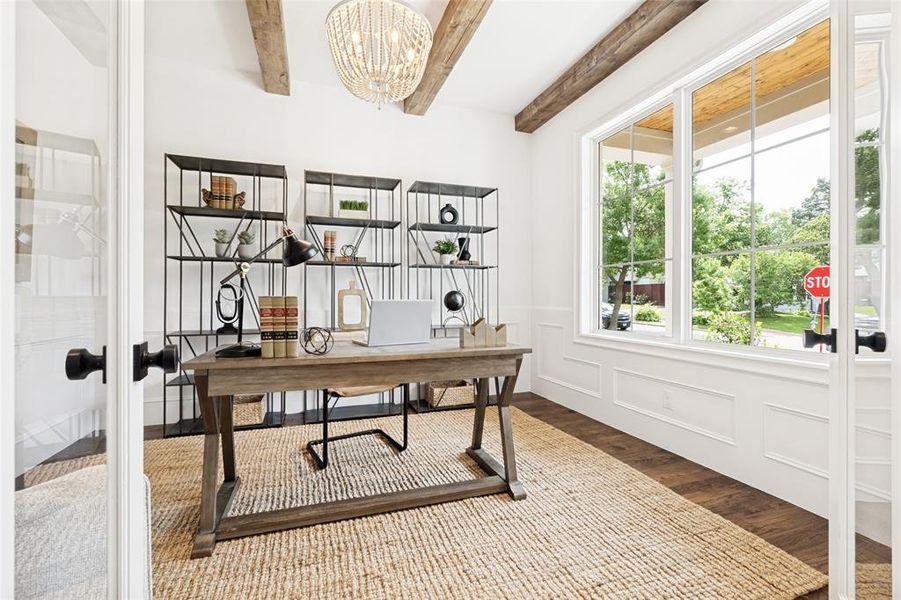 Furnished interior view inside a new home in , Dallas (Image 25).