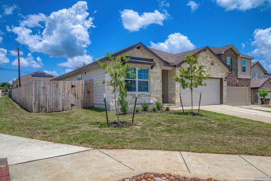 Front exterior of a new home in , San Antonio, TX, highlighting curb appeal (Image 2).