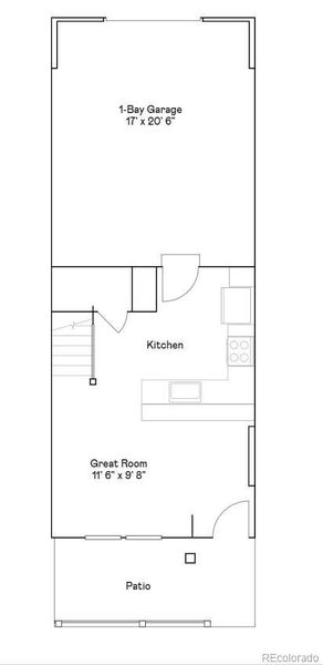 2D floor plan layout of this home in , Loveland, CO (Image 3).