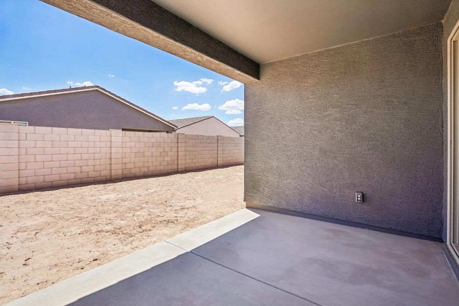 Covered patio