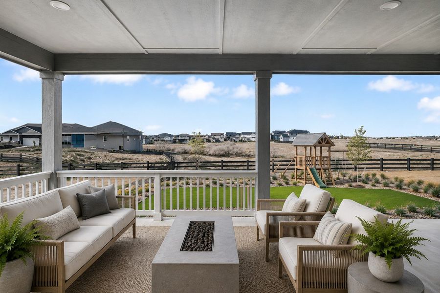 Exterior details and patio area of a home in Macanta, Castle Rock (Image 2). Exterior details and patio area of a home in Macanta, Castle Rock (Image 2).