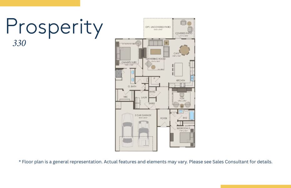 2D floor plan layout of this home in Crescent Cove, Myrtle Beach, SC (Image 3).