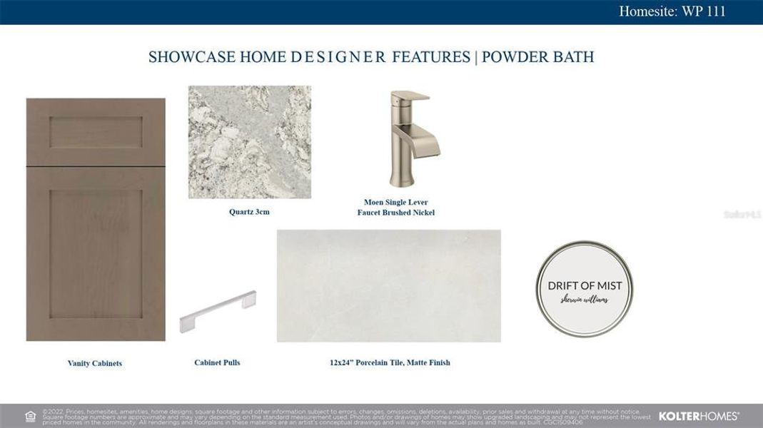 Sample of building materials used in homes in Woodland Preserve, Parrish (Image 26).