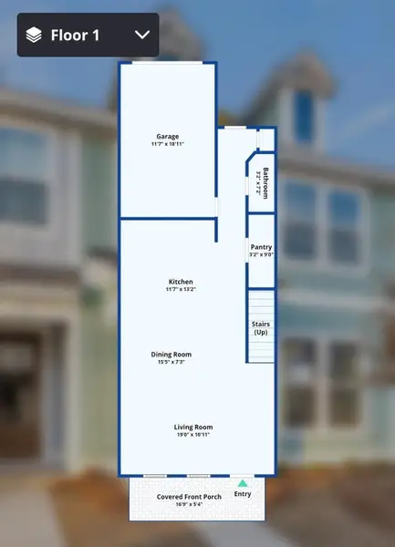 2D floor plan layout of this home in , Summerville, SC (Image 4).