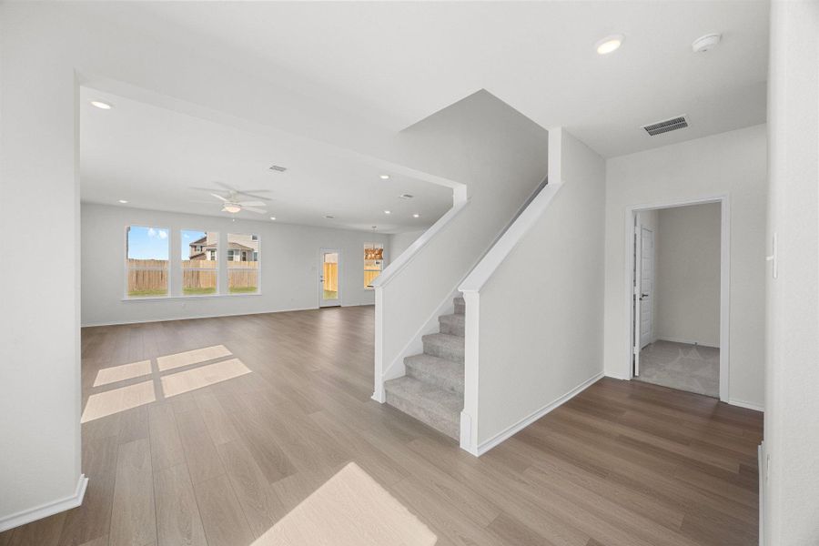 Spacious, unfurnished interior of a new home in Salerno - Heritage Collection, Round Rock (Image 16). Spacious, unfurnished interior of a new home in Salerno - Heritage Collection, Round Rock (Image 16).