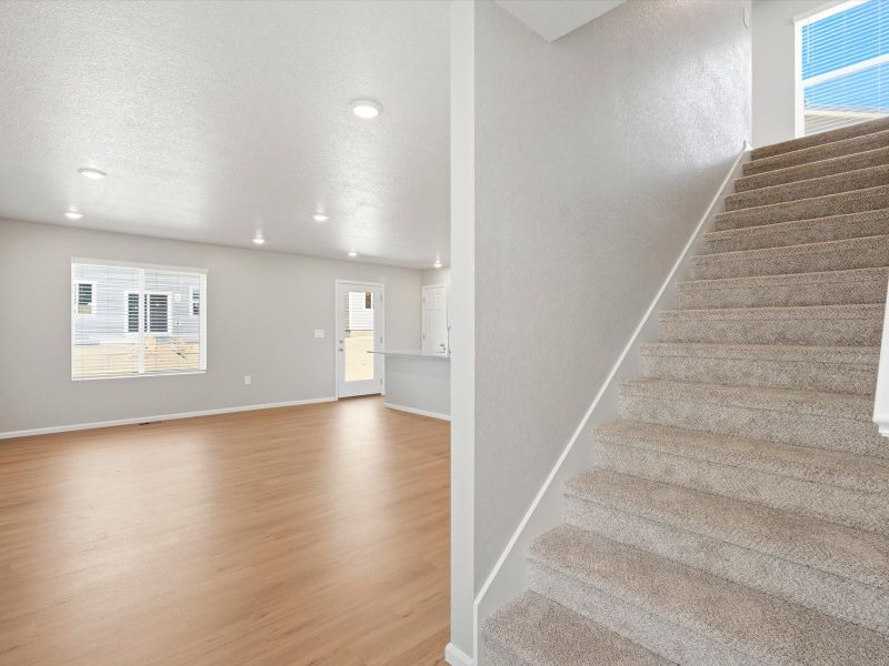 Spacious, unfurnished interior of a new home in Lorson Ranch: The Trail Collection, Colorado Springs (Image 12). Spacious, unfurnished interior of a new home in Lorson Ranch: The Trail Collection, Colorado Springs (Image 12).