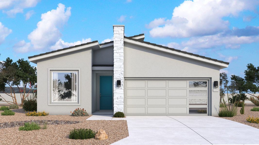 Camellia Exterior Mid-Century
