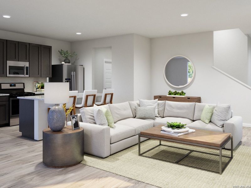 Furnished interior view inside a new home in Katzer Ranch, Converse (Image 15).