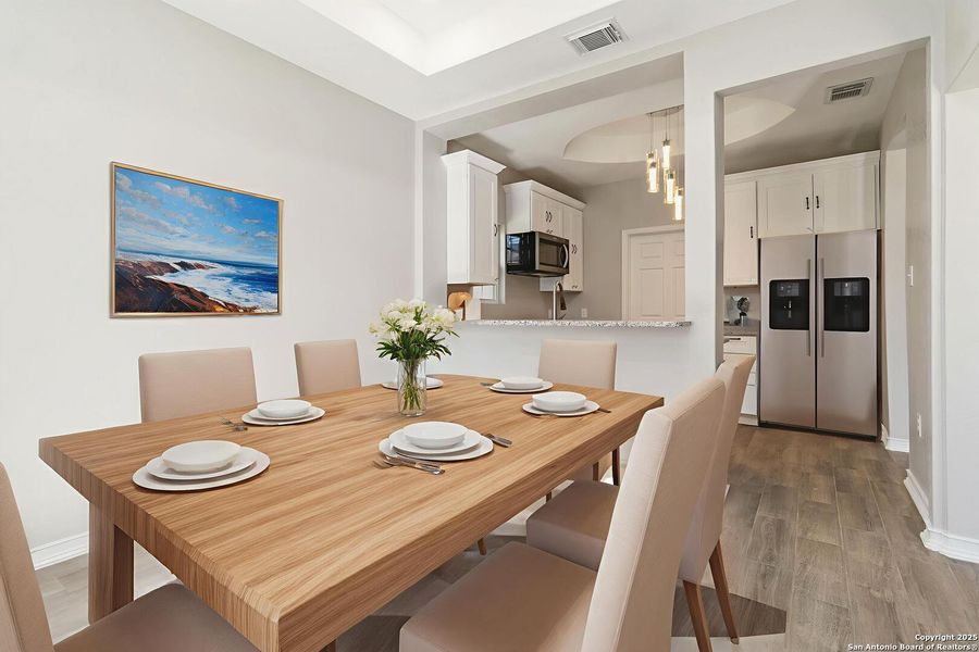 Furnished interior view inside a new home in , San Antonio (Image 14). Furnished interior view inside a new home in , San Antonio (Image 14).