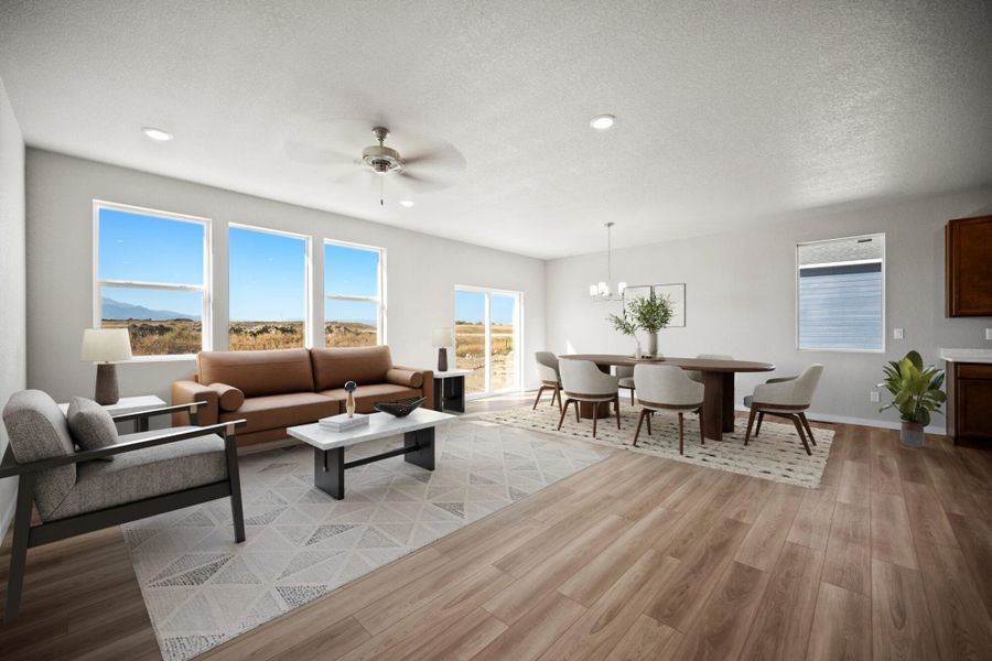 Representative furnished interior of a home built from the Lilac by View Homes in Aspen Ranch, Fountain (Image 11).