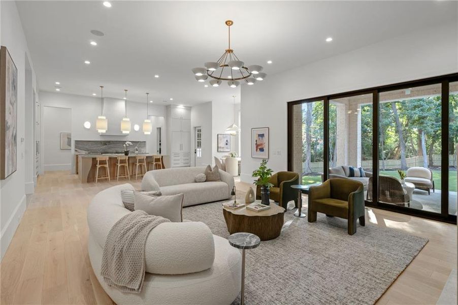 Furnished interior view inside a new home in , Atlanta (Image 6). Furnished interior view inside a new home in , Atlanta (Image 6).