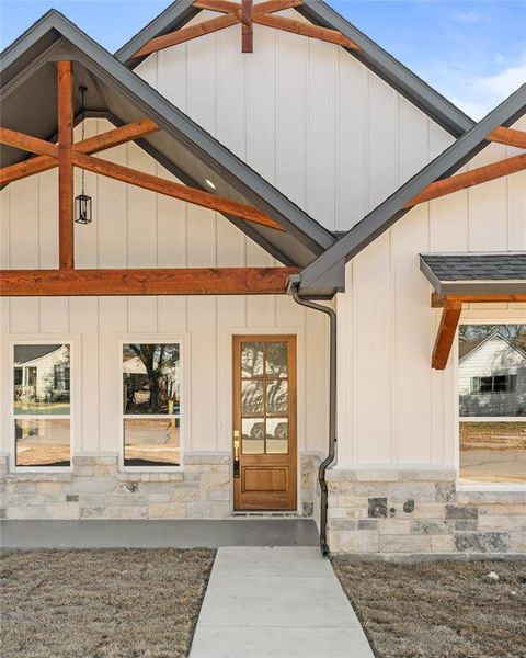 Exterior details and patio area of a home in , Fort Worth (Image 17).