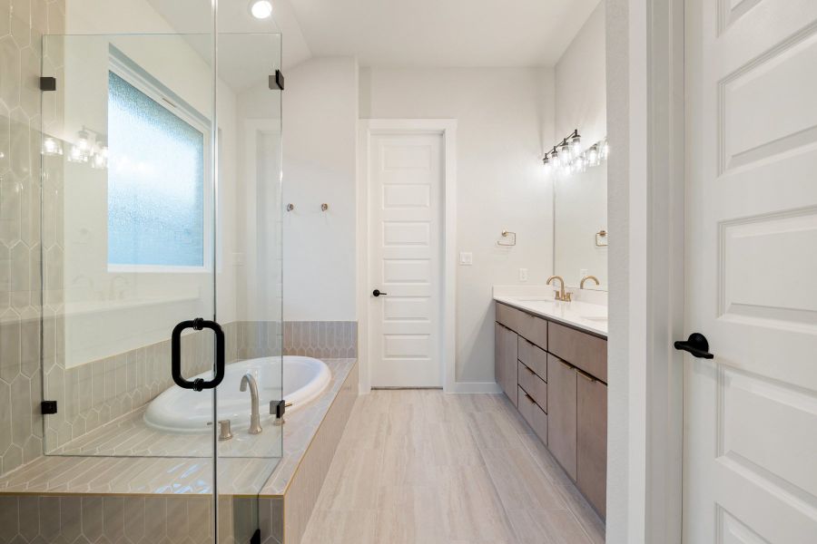 Furnished interior view inside a new home in Lariat, Liberty Hill (Image 12).