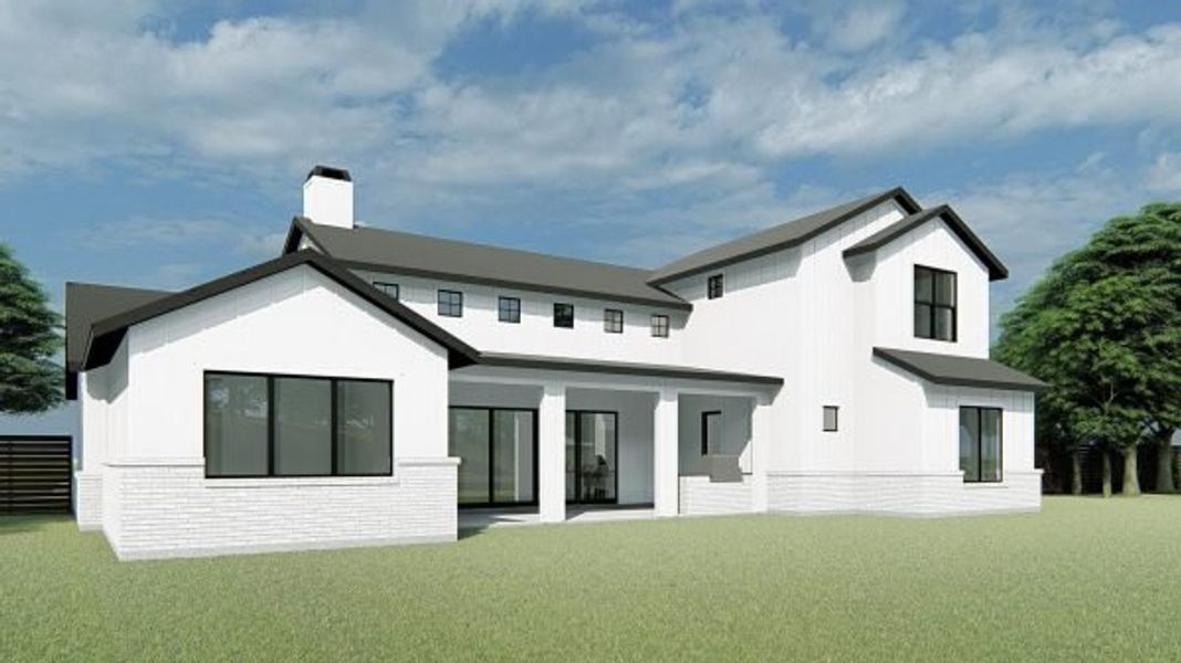 Front exterior of a new home in The Vines, Haslet, TX, highlighting curb appeal (Image 8).