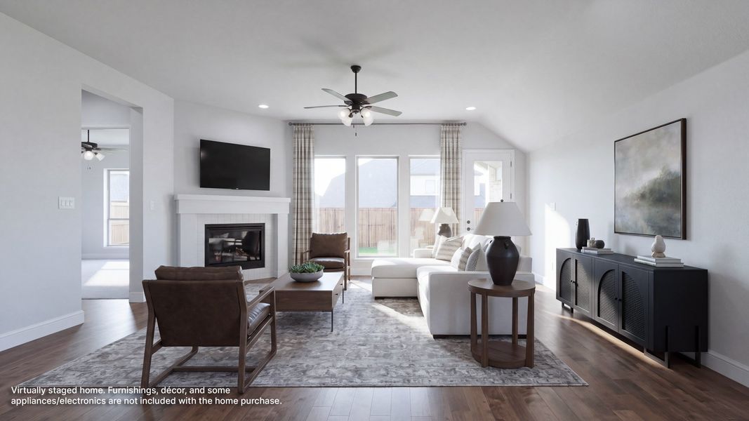 Furnished interior view inside a new home in Eliana, McKinney (Image 9).