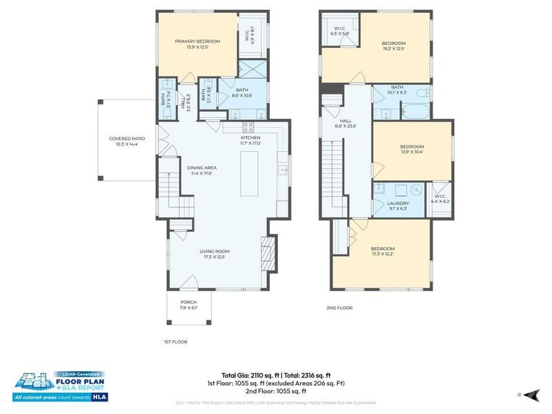 2D floor plan layout of this home in , Asheville, NC (Image 5).