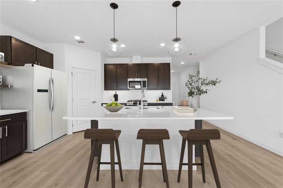 Furnished interior view inside a new home in Rolling Ridge, Van Alstyne (Image 16).