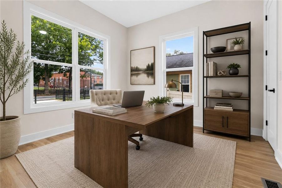 Furnished interior view inside a new home in , Atlanta (Image 7).
