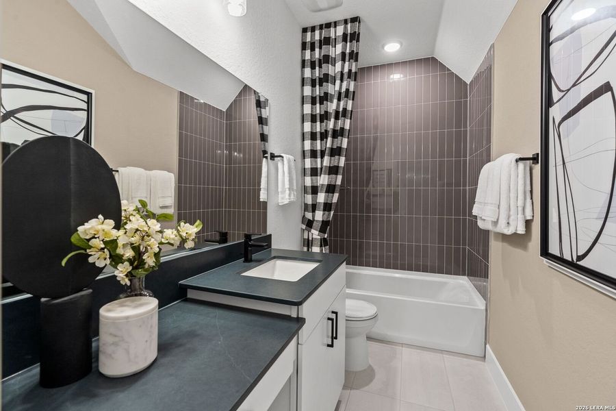 Furnished interior view inside a new home in Bison Ridge, San Antonio (Image 5).