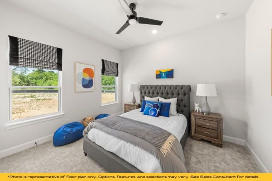 Representative furnished interior of a home built from the The Catalina by Stonefield Homes in The Highlands, Rockwall (Image 81).