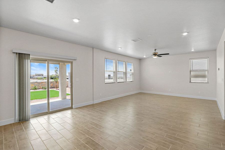Spacious, unfurnished interior of a new home in The View at Desert Springs | Thoughtful Collection, El Paso (Image 19). Spacious, unfurnished interior of a new home in The View at Desert Springs | Thoughtful Collection, El Paso (Image 19).