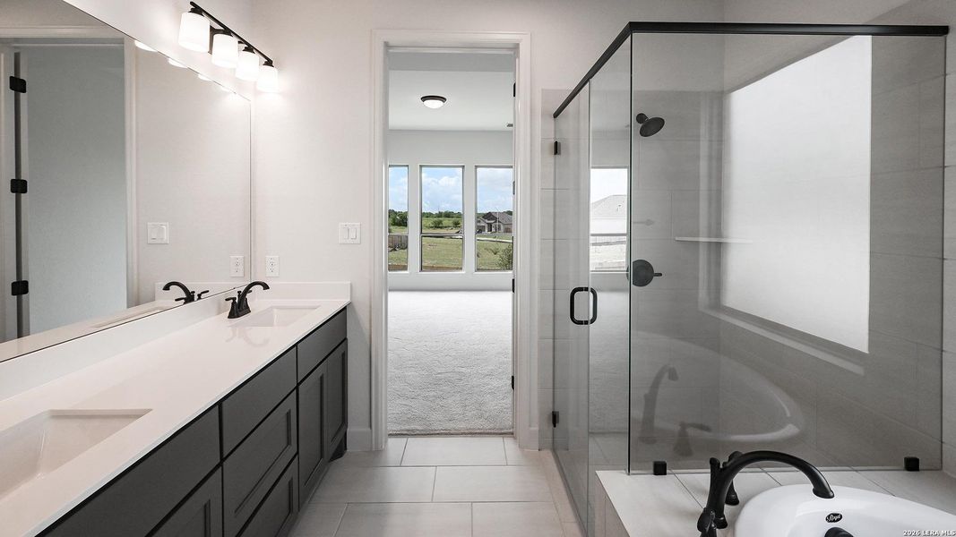 Furnished interior view inside a new home in Homestead, Schertz (Image 8).