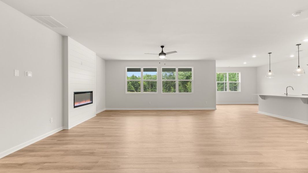 Representative unfurnished interior of a home built from the Denton by D.R. Horton in Grandview at Lanier, Dawsonville (Image 18). Representative unfurnished interior of a home built from the Denton by D.R. Horton in Grandview at Lanier, Dawsonville (Image 18).