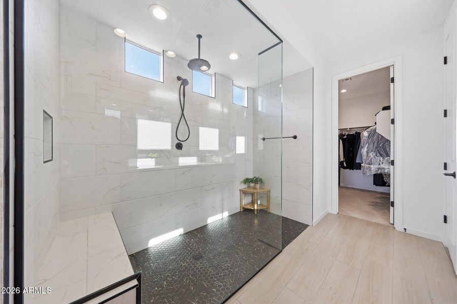 Extended Zero Entry Shower