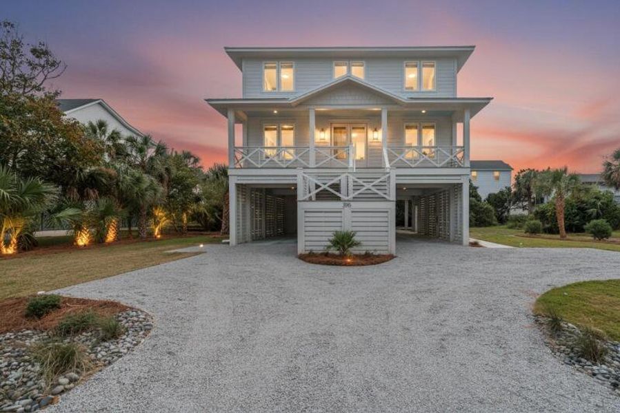 Front exterior of a new home in , Edisto Beach, SC, highlighting curb appeal (Image 1).