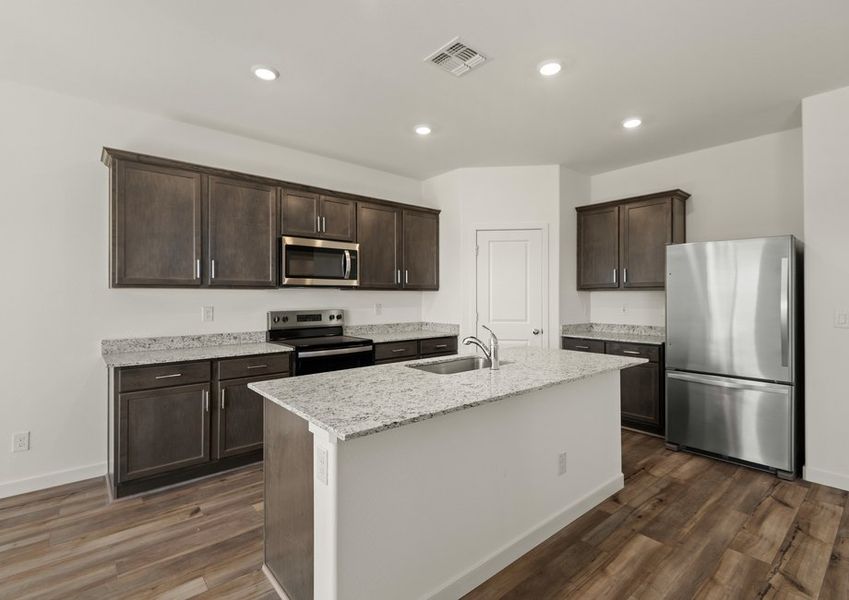 The breakfast bar is the perfect area for relaxed meals.