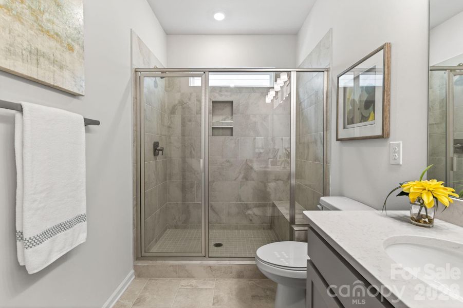 Furnished interior view inside a new home in Esplanade at Northgate, Indian Trail (Image 19).