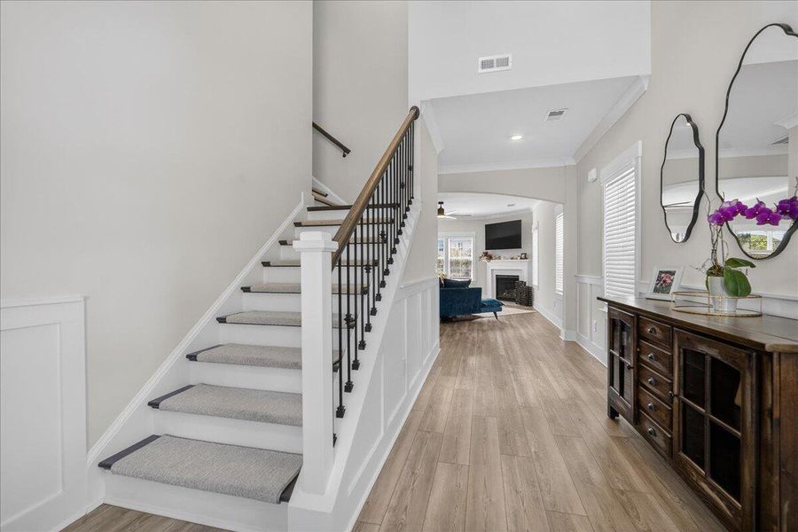 Furnished interior view inside a new home in Hewing Farms, Summerville (Image 28).