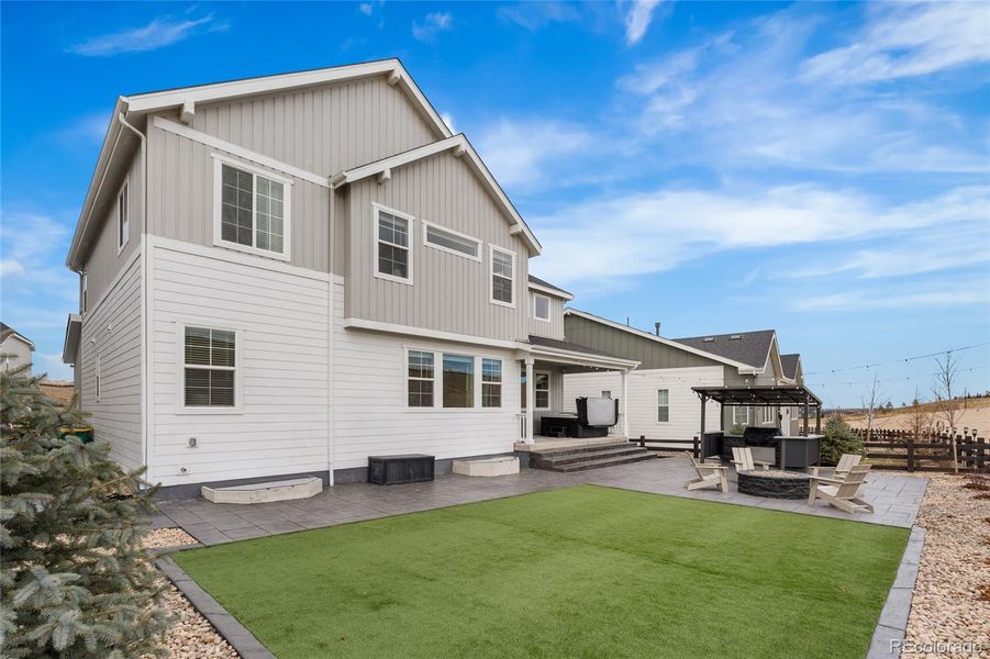 Exterior details and patio area of a home in Macanta Destination Collection, Castle Rock (Image 22). Exterior details and patio area of a home in Macanta Destination Collection, Castle Rock (Image 22).