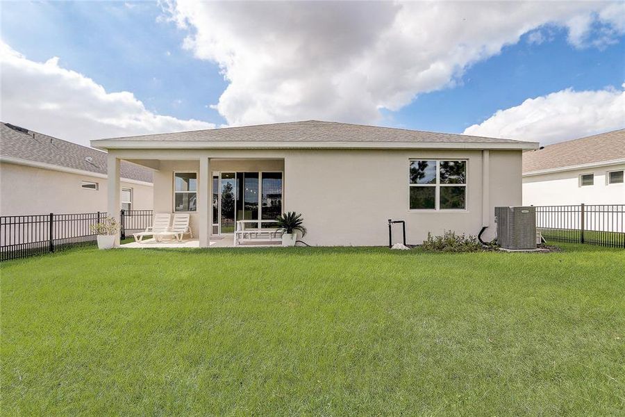 Exterior details and patio area of a home in Beaumont, Wildwood (Image 21).