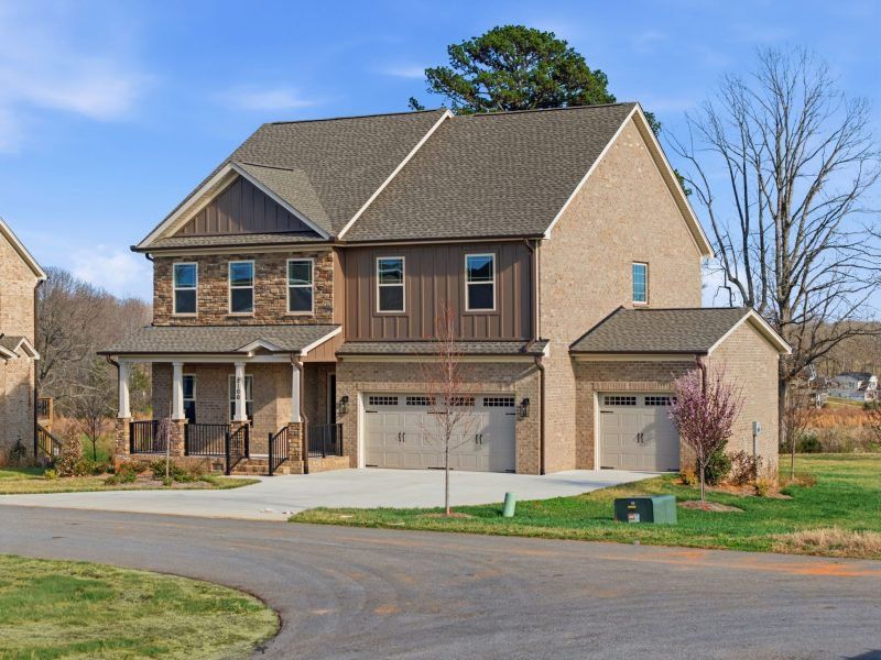 Front exterior of a new home in Blacksmith, Stokesdale, NC, highlighting curb appeal (Image 31).