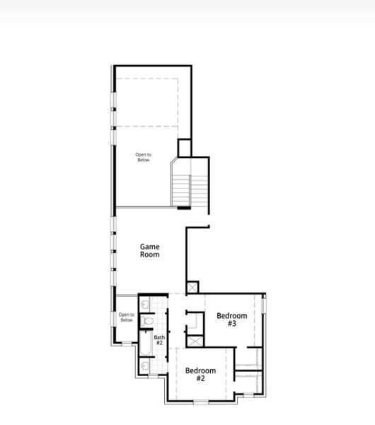2D floor plan layout for the Easton by Highland Homes in Grange, Katy, TX (Image 26).