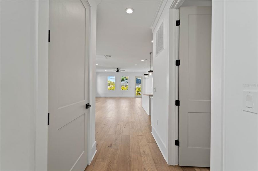 Hallway View of Living Room