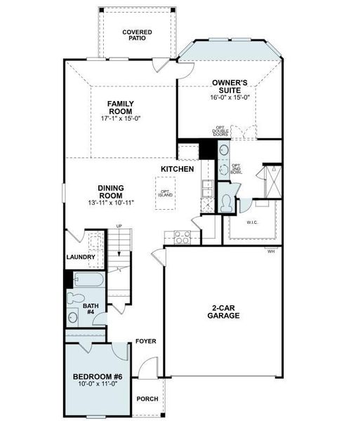 2D floor plan layout of this home in Summerview, Fulshear, TX (Image 5).